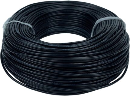 Flexible RV 14AWG Copper Power Cable 220V 50m Black PVC Single Core Annealed Wire
